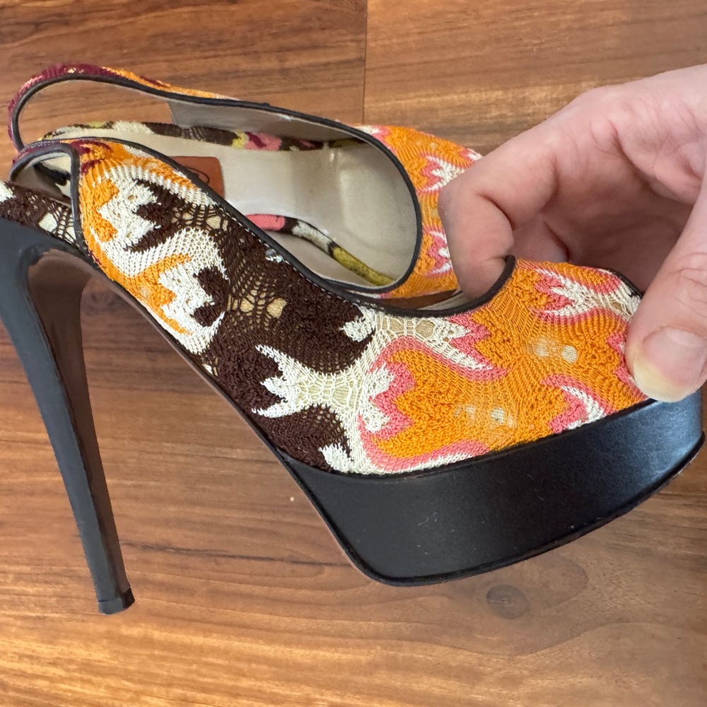 Missoni Vibrant Patterned Heels - image 5
